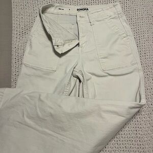 Sonoma Cream Wide Leg Pants